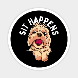 Sit Happens Cute Gift for Dog Lovers Magnet